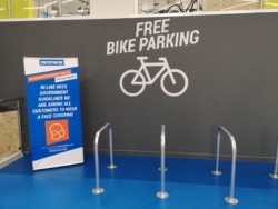 Decathlon Leeds 7 inside store bike parking